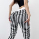 Sports Women Plaid Leggings Pants Yoga Gym Fitness Tight Breathable Elastic Wear
