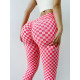 Sports Women Plaid Leggings Pants Yoga Gym Fitness Tight Breathable Elastic Wear