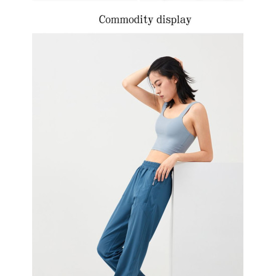 Quick Dry Sports Pants Women Loose Joggers High Waist Running Fitness Activewear