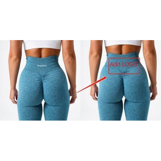 Women Seamless Yoga Pants Sports High Waist Athletic Workout Solid Full Leggings
