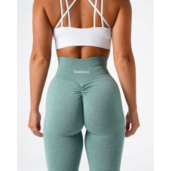 Women Seamless Yoga Pants Sports High Waist Athletic Workout Solid Full Leggings