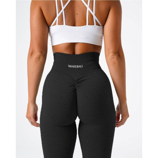 Women Seamless Yoga Pants Sports High Waist Athletic Workout Solid Full Leggings