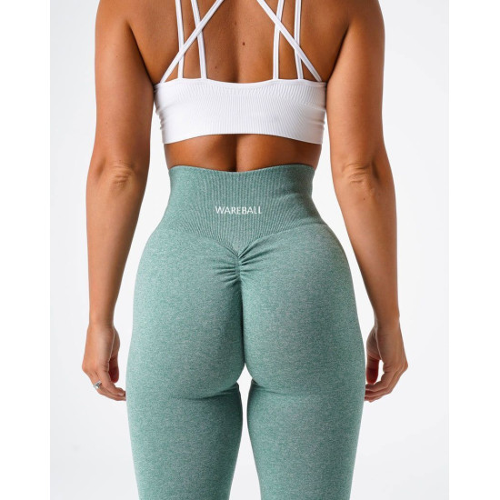 Women Seamless Yoga Pants Sports High Waist Athletic Workout Solid Full Leggings