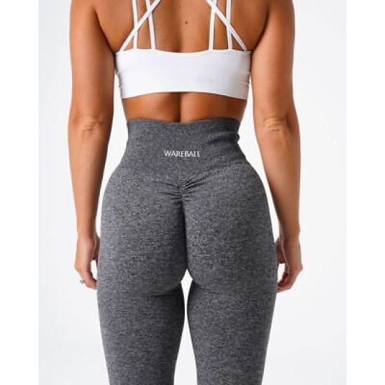 Women Seamless Yoga Pants Sports High Waist Athletic Workout Solid Full Leggings