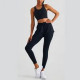 Yoga Pants Women Sports Jogging Leggings Two Piece Pocket High Waist Hip Lifting