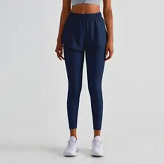 Yoga Pants Women Sports Jogging Leggings Two Piece Pocket High Waist Hip Lifting