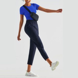 Sports Joggers Women Sweatpants Calf Length Yoga High Waist Fitness With Pockets