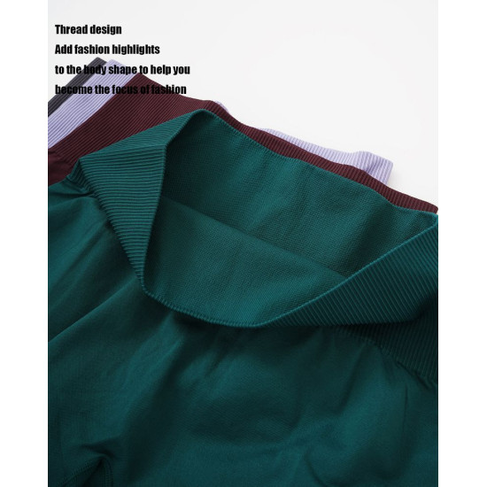 Yoga Pants Women Leggings Sport Fitness Seamless Woolen Tummy Control Activewear