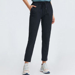 Women Joggers Yoga Sweatpants With Side Pockets Drawstring High Waist Sportswear