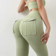 Fitness Leggings Women Pants Yoga High Waist Elastic Sportswear With Pocket Wear