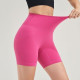 Nylon Women Yoga Shorts Leggings High Waist Elastic Solid Gym Cycling Short Wear