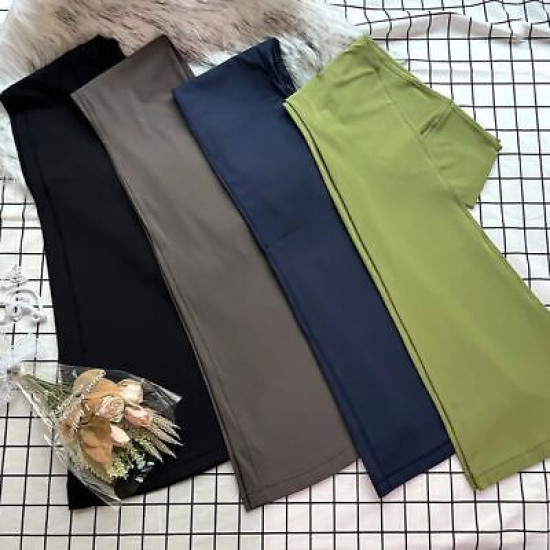 Yoga Flared Leggings Women Wide Leg Pants Gym Loose High Waist Slim Bell Bottoms