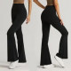 Yoga Flared Leggings Women Wide Leg Pants Gym Loose High Waist Slim Bell Bottoms