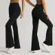 Yoga Flared Leggings Women Wide Leg Pants Gym Loose High Waist Slim Bell Bottoms