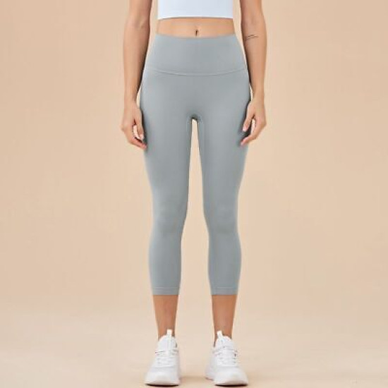 Yoga Women Pants Leggings Sportswear Solid High Waist Elastic Sports Trouser New