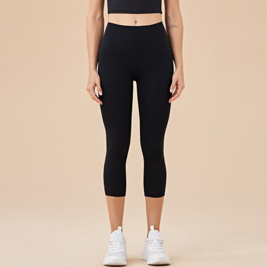 Yoga Women Pants Leggings Sportswear Solid High Waist Elastic Sports Trouser New