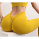 Leggings Women Yoga Pants Gym Sports High Waist Elastic V Shaped Hip Solid Wears