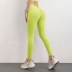 Leggings Women Yoga Pants Gym Sports High Waist Elastic V Shaped Hip Solid Wears