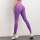 Leggings Women Yoga Pants Gym Sports High Waist Elastic V Shaped Hip Solid Wears