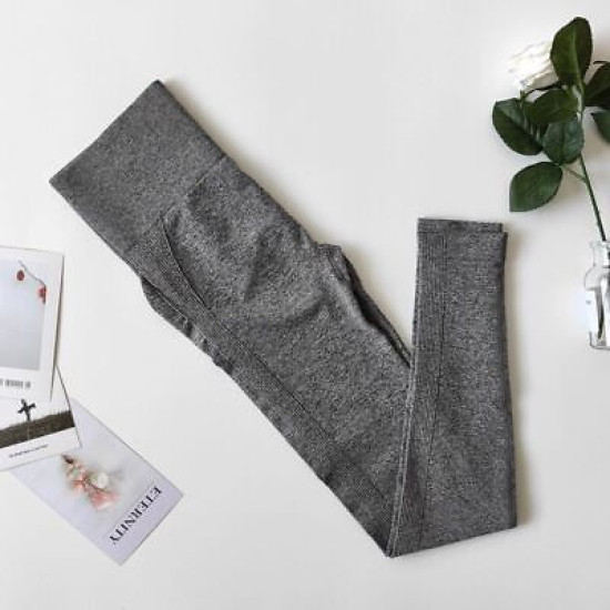 Women Yoga Pants High Waist Seamless Sports Leggings Slim Stretch Running Bottom