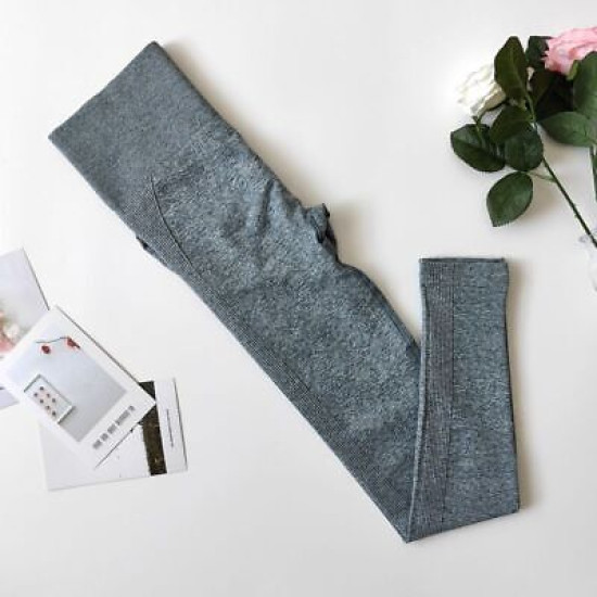 Women Yoga Pants High Waist Seamless Sports Leggings Slim Stretch Running Bottom