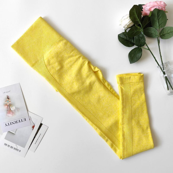 Women Yoga Pants High Waist Seamless Sports Leggings Slim Stretch Running Bottom