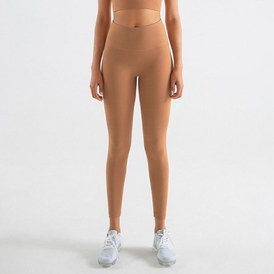 Women Yoga Sport Pants Fitness Gym High Waists Elastic Breathable Nylon Leggings