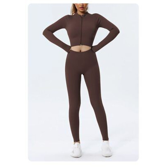 Ribbed Women Yoga Pants Legging Seamless High Waist Breathable Activewear Bottom