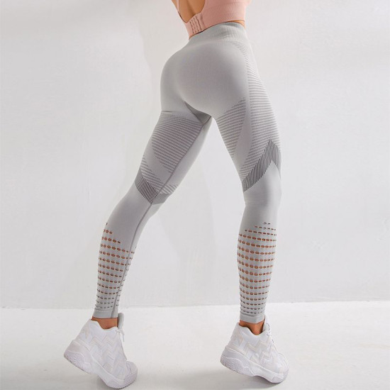 Women Seamless Yoga Pants Gym Leggings Workout Running Activewear Elastic Waists