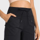 Drawstring Women Yoga Pants High Waist Wide Leg Full Length With Pockets Clothes