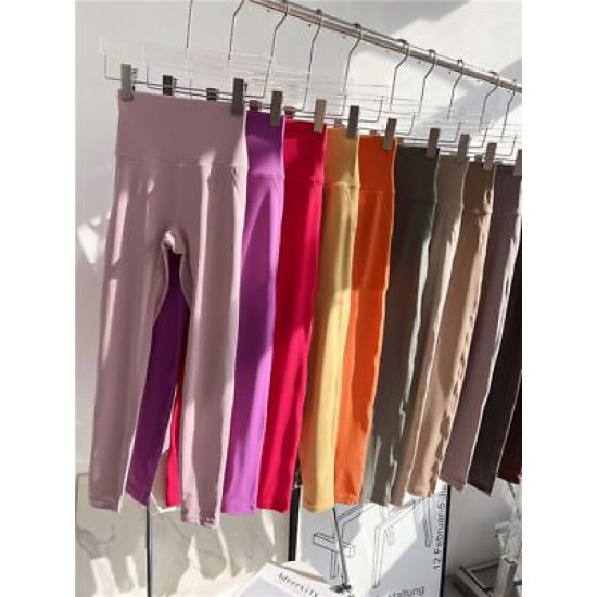 Yoga Sports Women Pants Leggings Fitness Workout High Waist Ankle Length Trouser