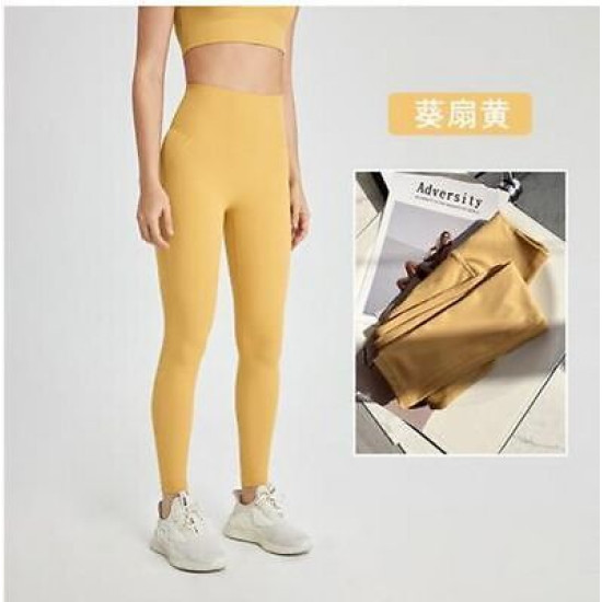 Yoga Sports Women Pants Leggings Fitness Workout High Waist Ankle Length Trouser