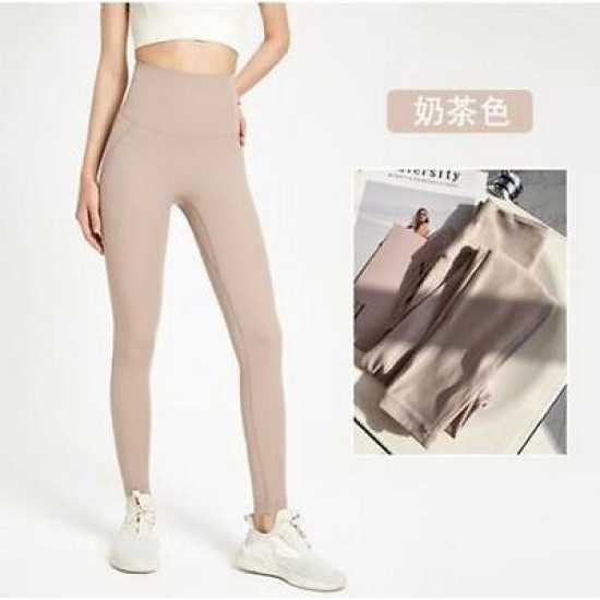 Yoga Sports Women Pants Leggings Fitness Workout High Waist Ankle Length Trouser