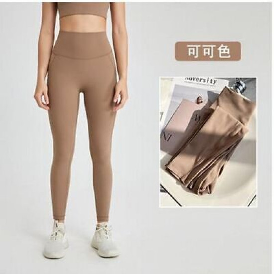Yoga Sports Women Pants Leggings Fitness Workout High Waist Ankle Length Trouser