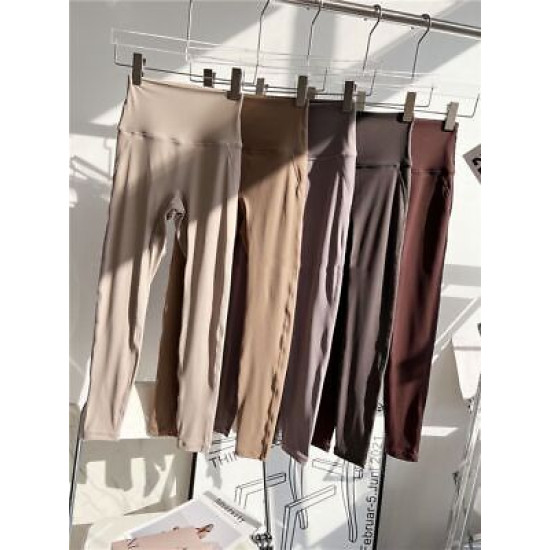 Yoga Sports Women Pants Leggings Fitness Workout High Waist Ankle Length Trouser