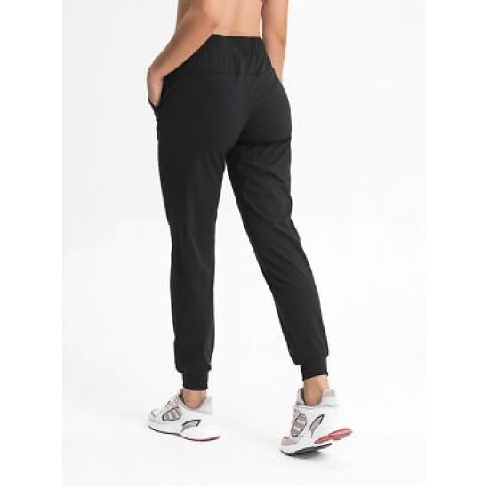 Women Sports Camo Jogger Drawstring Waist Workout Tapered Sweatpants With Pocket