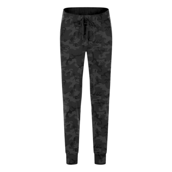 Women Sports Camo Jogger Drawstring Waist Workout Tapered Sweatpants With Pocket
