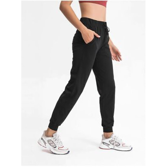 Women Sports Camo Jogger Drawstring Waist Workout Tapered Sweatpants With Pocket