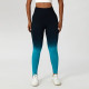 Seamless Sports Yoga Pants Women Leggings Hip Lifting High Waist Fade Color Wear