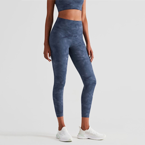 Women Sports Yoga Pants Leggings Gym Workout Tie Dyed Full Length High Waist New