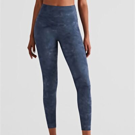Women Sports Yoga Pants Leggings Gym Workout Tie Dyed Full Length High Waist New