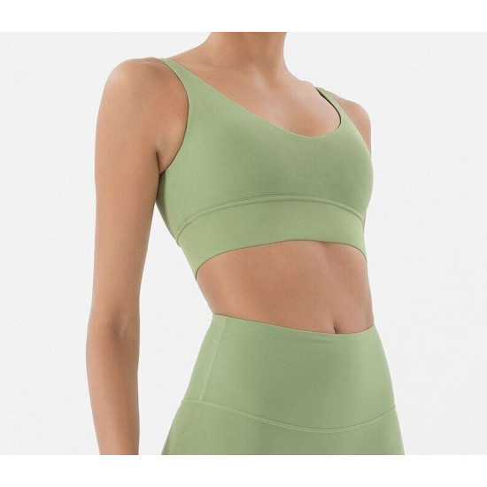 Sports Bra Women Top Tight Fitness Yoga Underwear Chest Pad Removable Sportswear