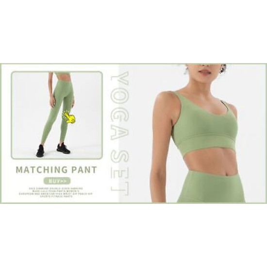 Sports Bra Women Top Tight Fitness Yoga Underwear Chest Pad Removable Sportswear