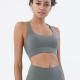 Nylon Women Sports Bra Workout Gym Yoga Fitness Buckle Sportswear Solid Clothing