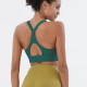 Nylon Women Sports Bra Workout Gym Yoga Fitness Buckle Sportswear Solid Clothing