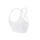 Sports Bra Women Cross Crop Top Solid Yoga Padded Running Gym Workout Activewear