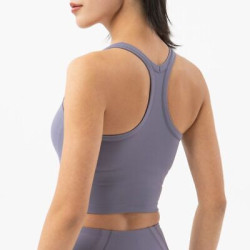 Sports Women Yoga Bra Fitness Gym Vest Double Layer Support Nylon Sportswear Top