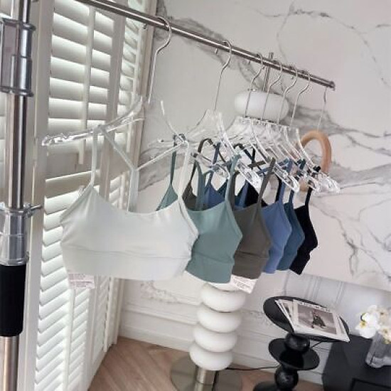 Yoga Women Sports Bra Middle Impact Fitness Athletic Solid Racerback Activewears