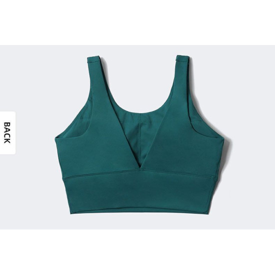 Sports Women Yoga Bra Gym Fitness Crop Tops Bras Removable Chest Pads Sportswear