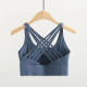 Padded Women Sports Bra Strappy Back Sportswear Medium Support Training Wear New